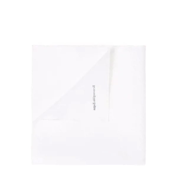 Хлопковый платок с логотипом бренда Ermenegildo Zegna