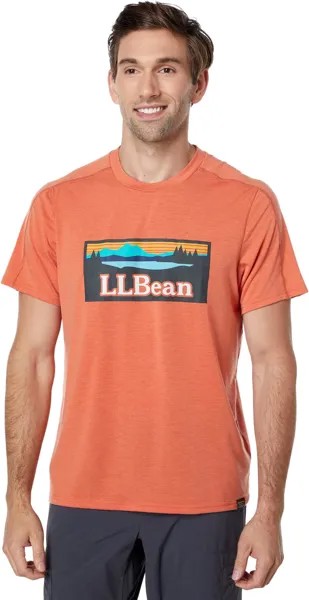 Повседневная футболка SunSmart с коротким рукавом и графикой L.L.Bean, цвет Terra-Cotta/Logo