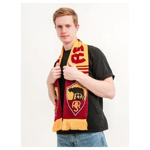 Шарф болельщика футбольного клуба рома (FC A.S. ROMA) - 146х16 см