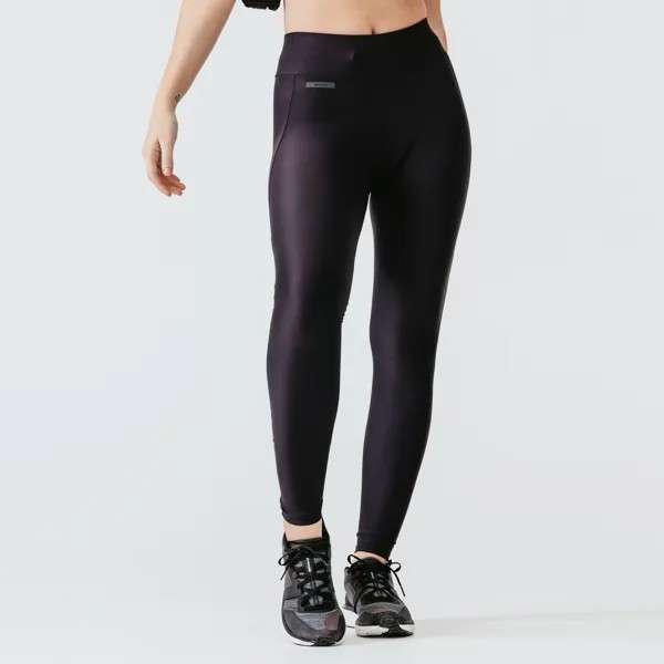 Женские беговые леггинсы - Kiprun Run 100 Black Kalenji