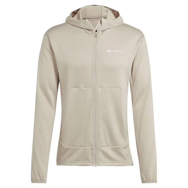 Толстовка на молнии adidas Terrex Xperior Light Fleece, бежевый
