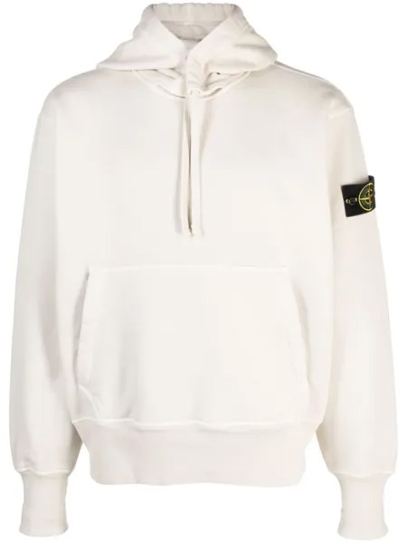 Stone Island худи с логотипом Compass, нейтральный цвет