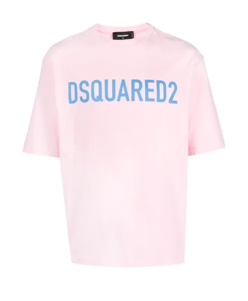 Футболка и поло с надписью dsquared2 Dsquared2, розовый