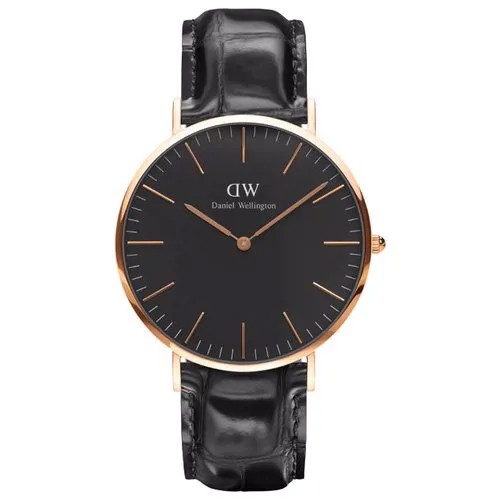 Наручные часы Daniel Wellington Classic Black Reading Rose Gold, черный