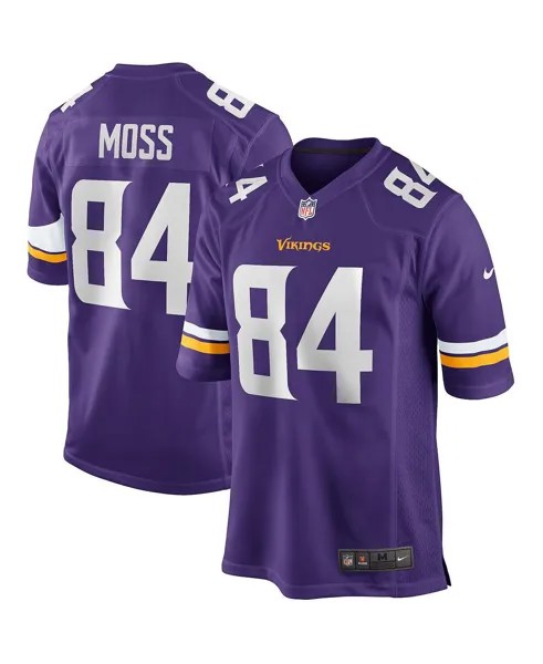 Мужская майка randy moss purple minnesota vikings game для пенсионеров Nike, фиолетовый