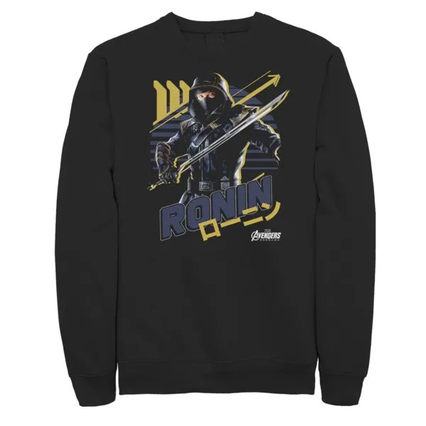Мужской флисовый пуловер с рисунком Avengers Endgame Ronin Sunset Marvel