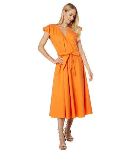 Платье English Factory, Puffy Sleeve Midi Dress