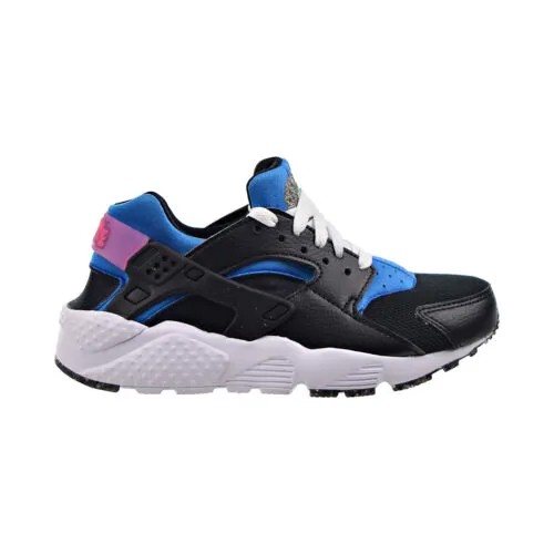Детские кроссовки Nike Huarache Run (GS) Black-Light Photo Blue-Pink DR0166-001