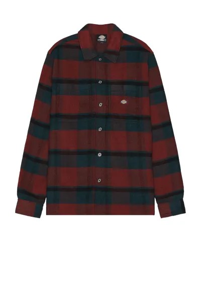 Рубашка Dickies Plaid Coaling Long Sleeve, цвет Coaling Check Dark Base