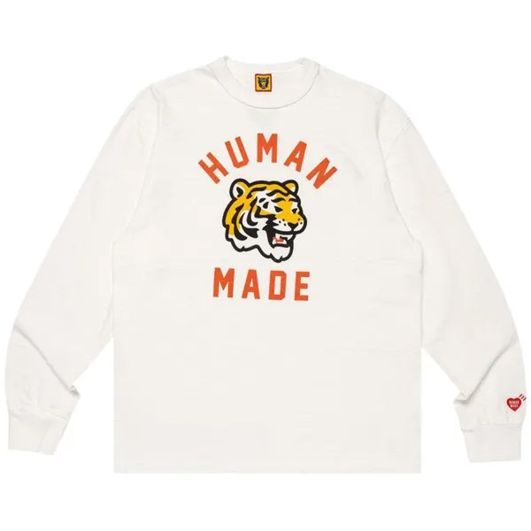 Футболка Human Made Graphic Long-Sleeve  'White', белый