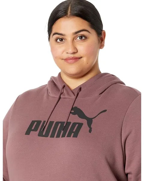 Худи PUMA Plus Size Essentials Logo Fleece Hoodie, цвет Dusty Plum