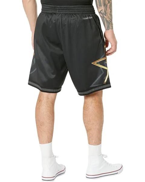 Шорты Mitchell & Ness NBA Big Face 4.0 Fashion Shorts 76ers, черный