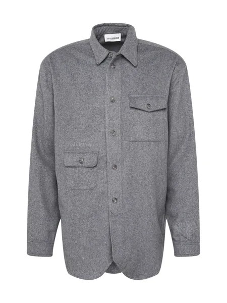 Рубашка на пуговицах стандартного кроя Han Kjøbenhavn, серый