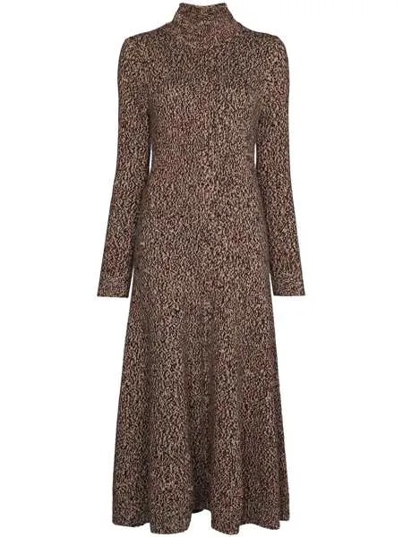Chloé трикотажное платье с высоким воротником