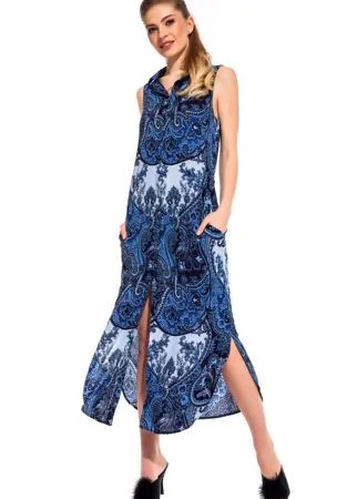 Платье-сарафан женское Peche Monnaie Sunrise синее 2XL