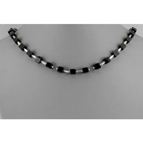 Бусы Minera, агат, оникс, длина 47 см