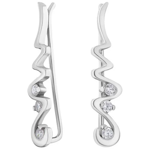 Серьги серебряные с фианитами арт. 2121471/9