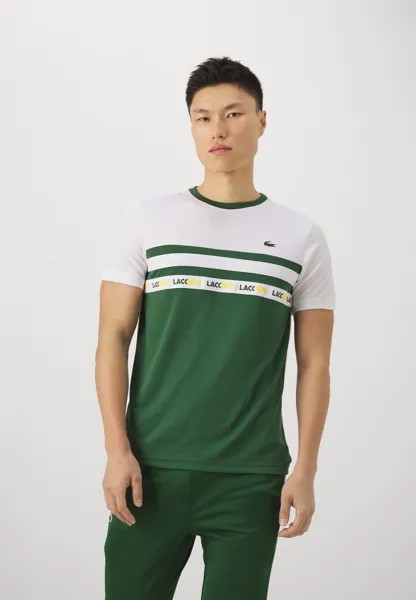 Спортивная футболка Tc T-Shirt Lacoste, цвет green/white