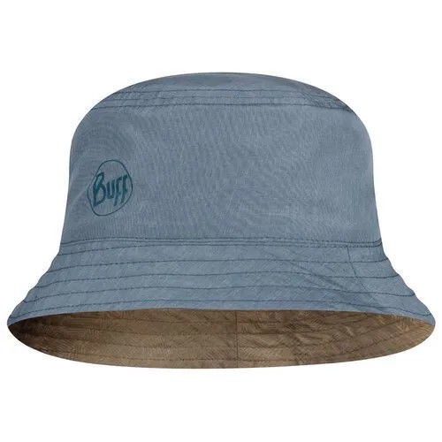 Панама Buff Travel Bucket Hat, размер S/M, голубой, коричневый