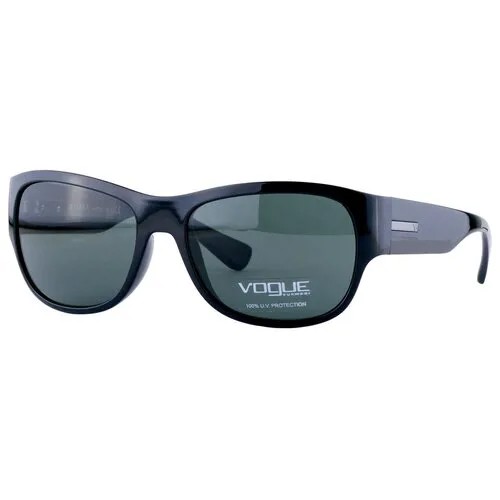 Солнцезащитные очки Vogue eyewear, прямоугольные, оправа: пластик, с защитой от УФ, для мужчин, черный