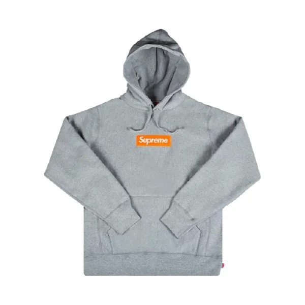 Худи Supreme Logo Hooded, серый