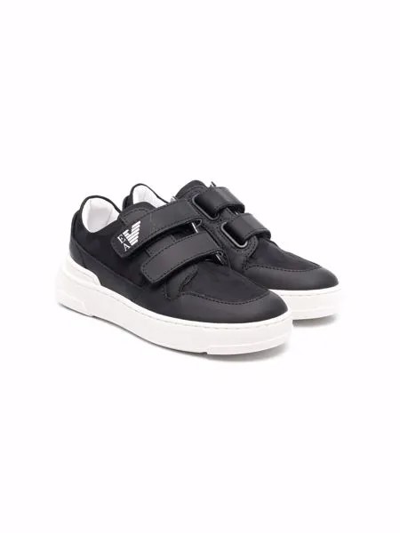 Emporio Armani Kids кроссовки на липучках