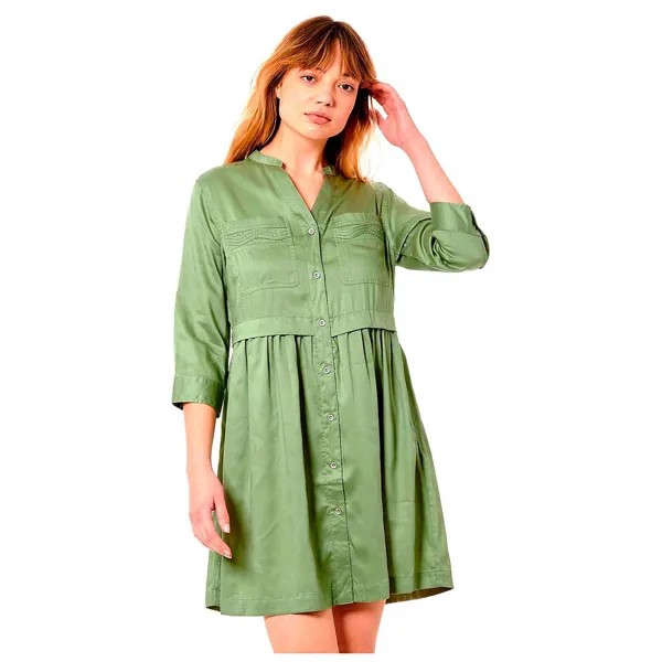 Платье Kaporal Geek 3/4 Sleeve, зеленый