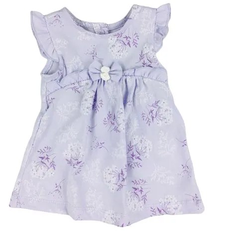 Платье для девочки Caramell серия Little flower фиолетовое, размер 56-62