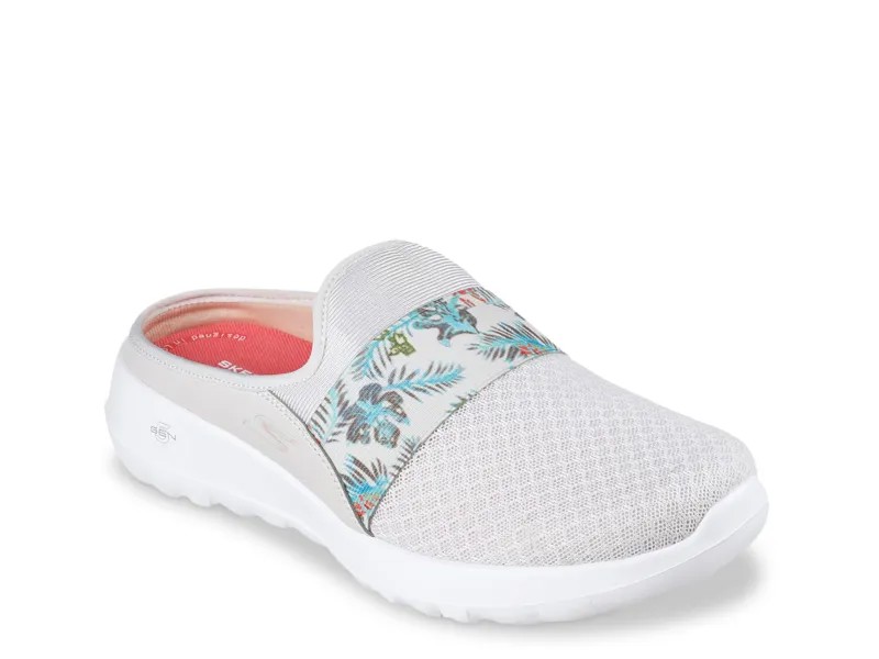 Слипоны Skechers Go Walk Joy Tropical Oasis, молочный