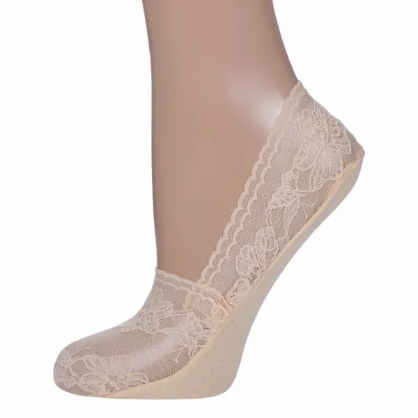 Следки женские Marilyn STOPKI LACE Z32 бежевые one size