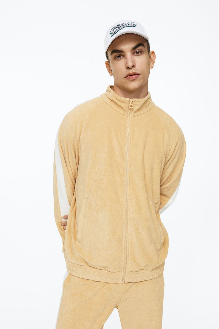 Олимпийка мужская H&M 1140826002 бежевая M (доставка из-за рубежа)