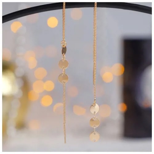 Серьги цепочки Queen Fair, мультиколор