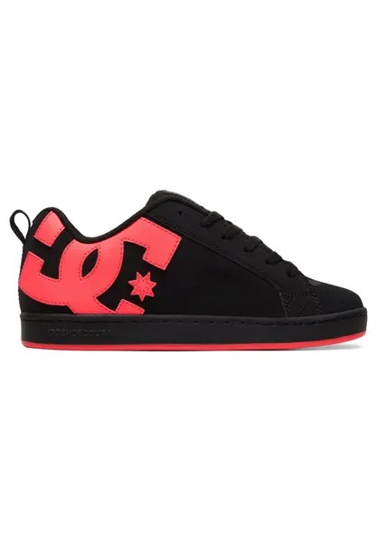 Кроссовки низкие COURT GRAFFIK DC Shoes, цвет black hot pink