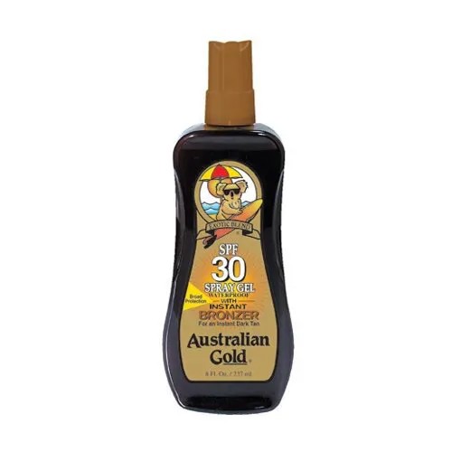 Australian Gold Спрей-гель с бронзатором SPF 30 237 мл
