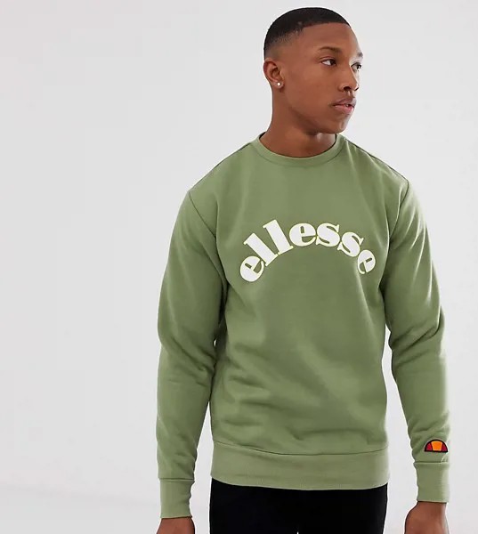 Зеленый свитшот с логотипом ellesse Antonio эксклюзивно для ASOS