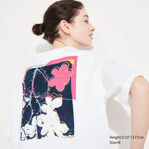 UNIQLO Энди Уорхол Цветы UT (Футболка с рисунком · С коротким рукавом) D