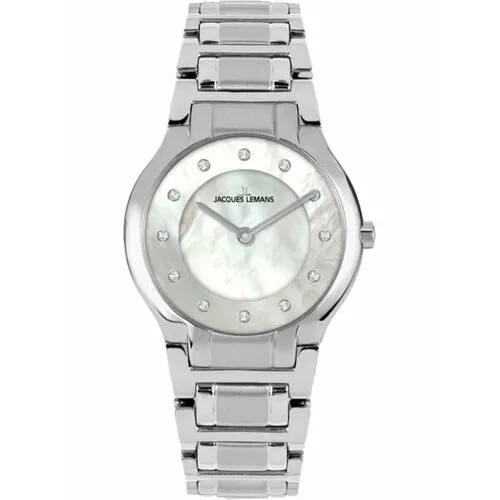 Наручные часы JACQUES LEMANS Passion 1-2167B, белый, серебряный