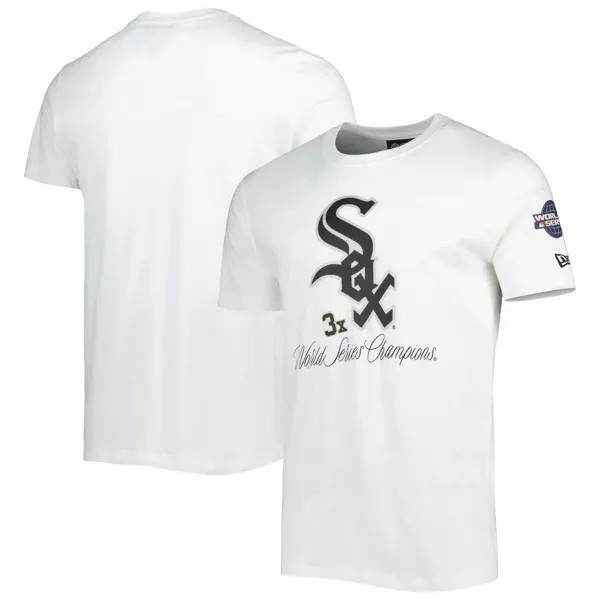 Мужская белая футболка Chicago White Sox Historical Championship New Era
