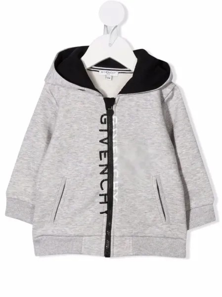 Givenchy Kids худи на молнии с логотипом