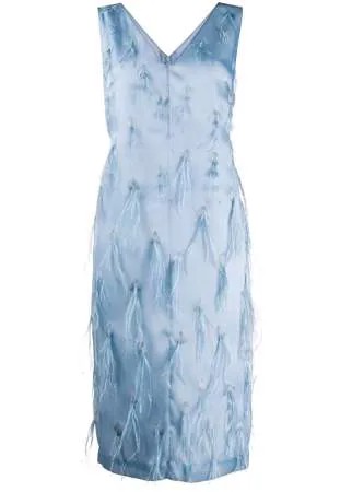 Emilio Pucci платье миди с вышивкой