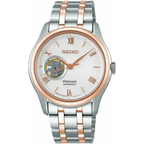 Наручные часы SEIKO Presage SSA412J1, золотой, серебряный
