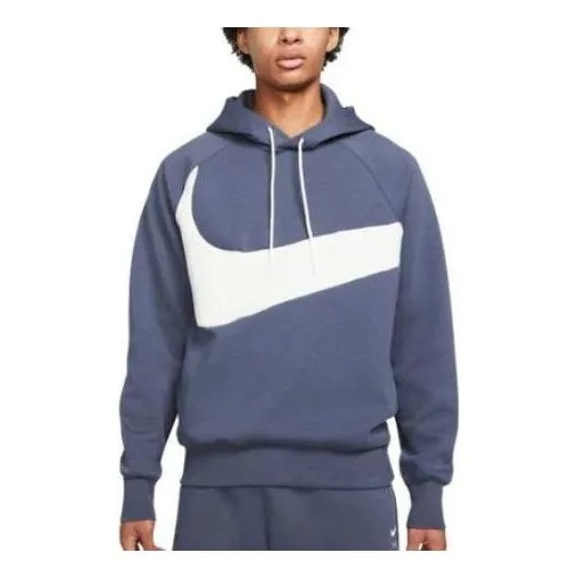 Толстовка Nike Sportswear Swoosh Tech Fleece Pullover Hoodie 'Thunder Blue', синий