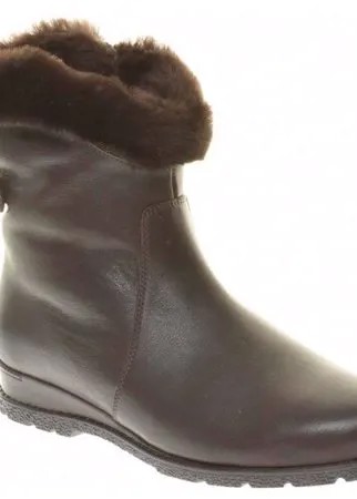 Полусапоги  Janita, зимние, натуральная кожа, размер 38, коричневый