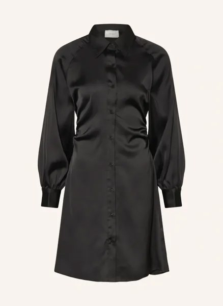 Платье-рубашка naila из атласа  Neo Noir, черный