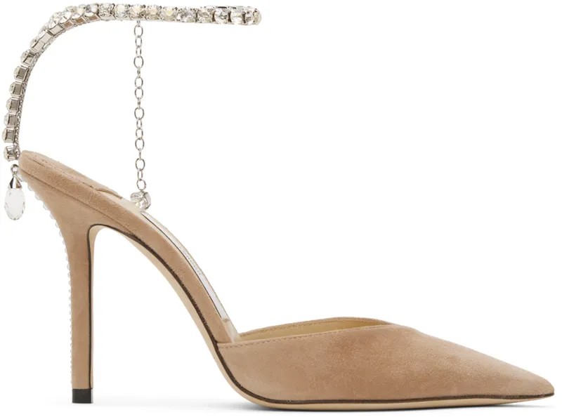 Розовые туфли на каблуке Saeda 100 Jimmy Choo