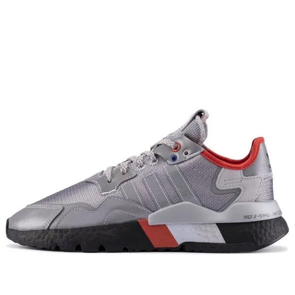 Кроссовки ночные джоггеры Adidas, серебряный