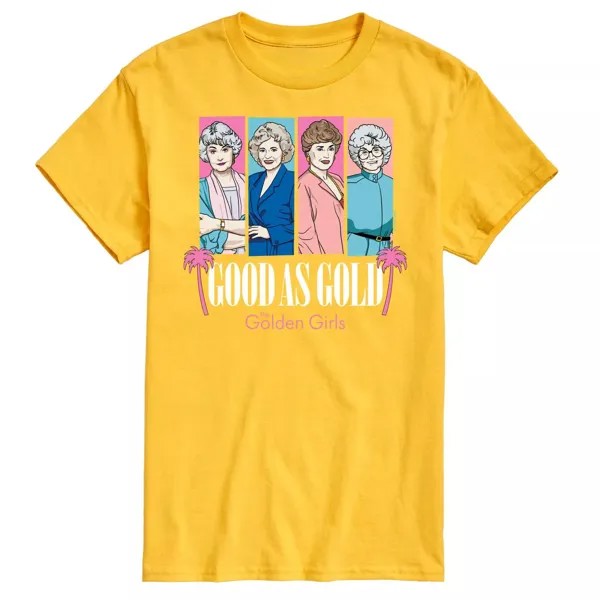 Мужская золотая футболка для девочек Good As Gold Licensed Character