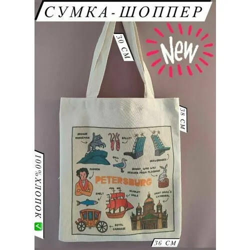 Сумка шоппер Мой дом, фактура плетеная, белый