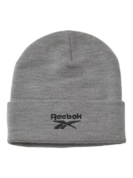 Шапка бини унисекс Reebok TE LOGO BEANIE серая, р. 56-57