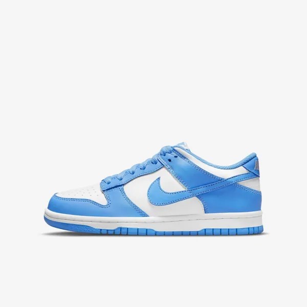 Синие кроссовки Nike Dunk Low University GS CW1590-103